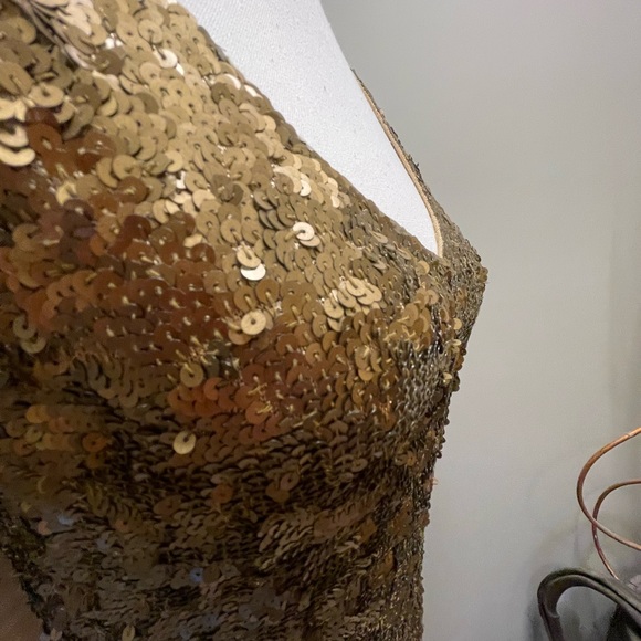 Donna Karan NY Sequined Body Con Dress - Picture 6 of 9